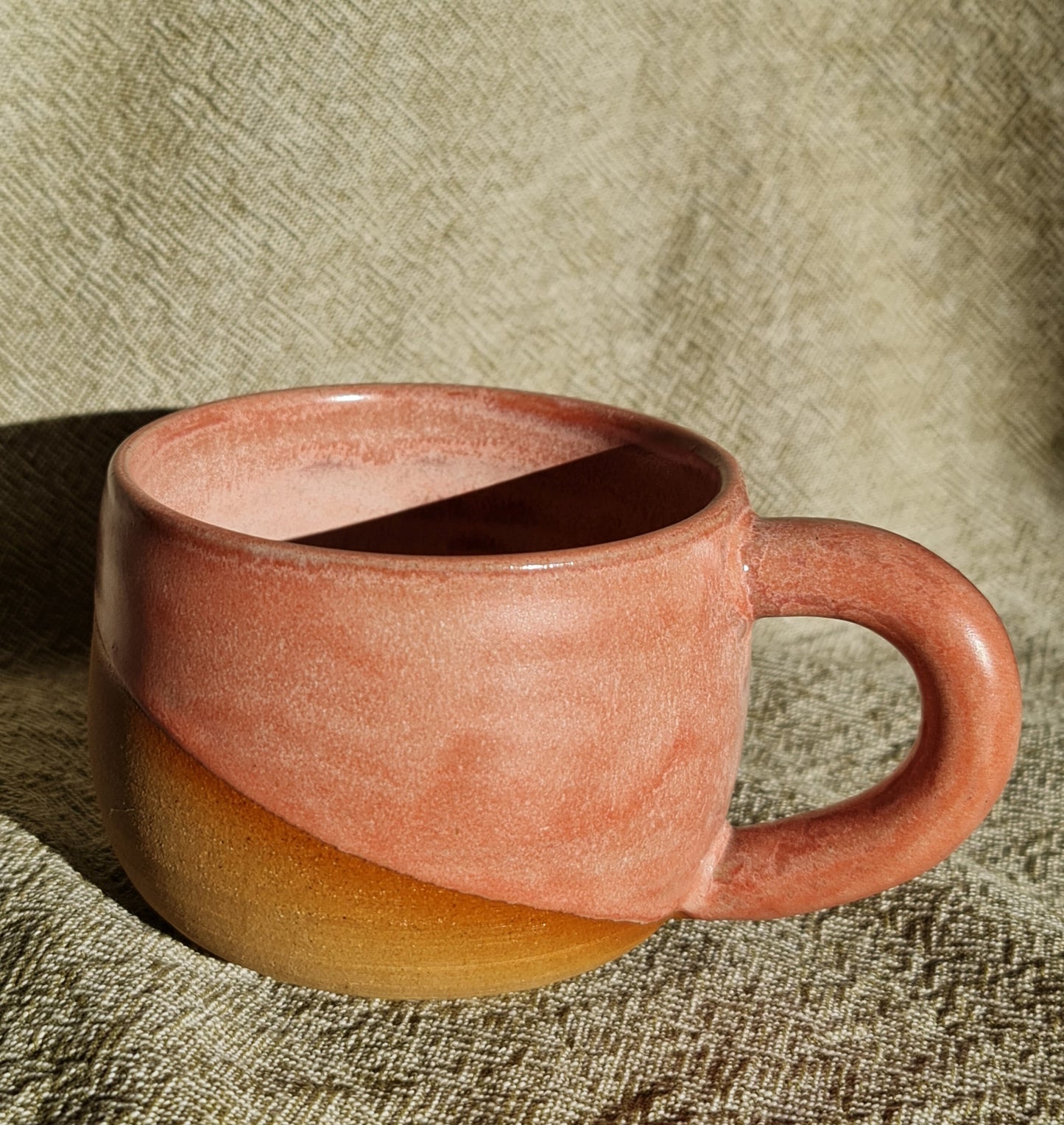 Tickled Pink Mugs - Cappuccino style