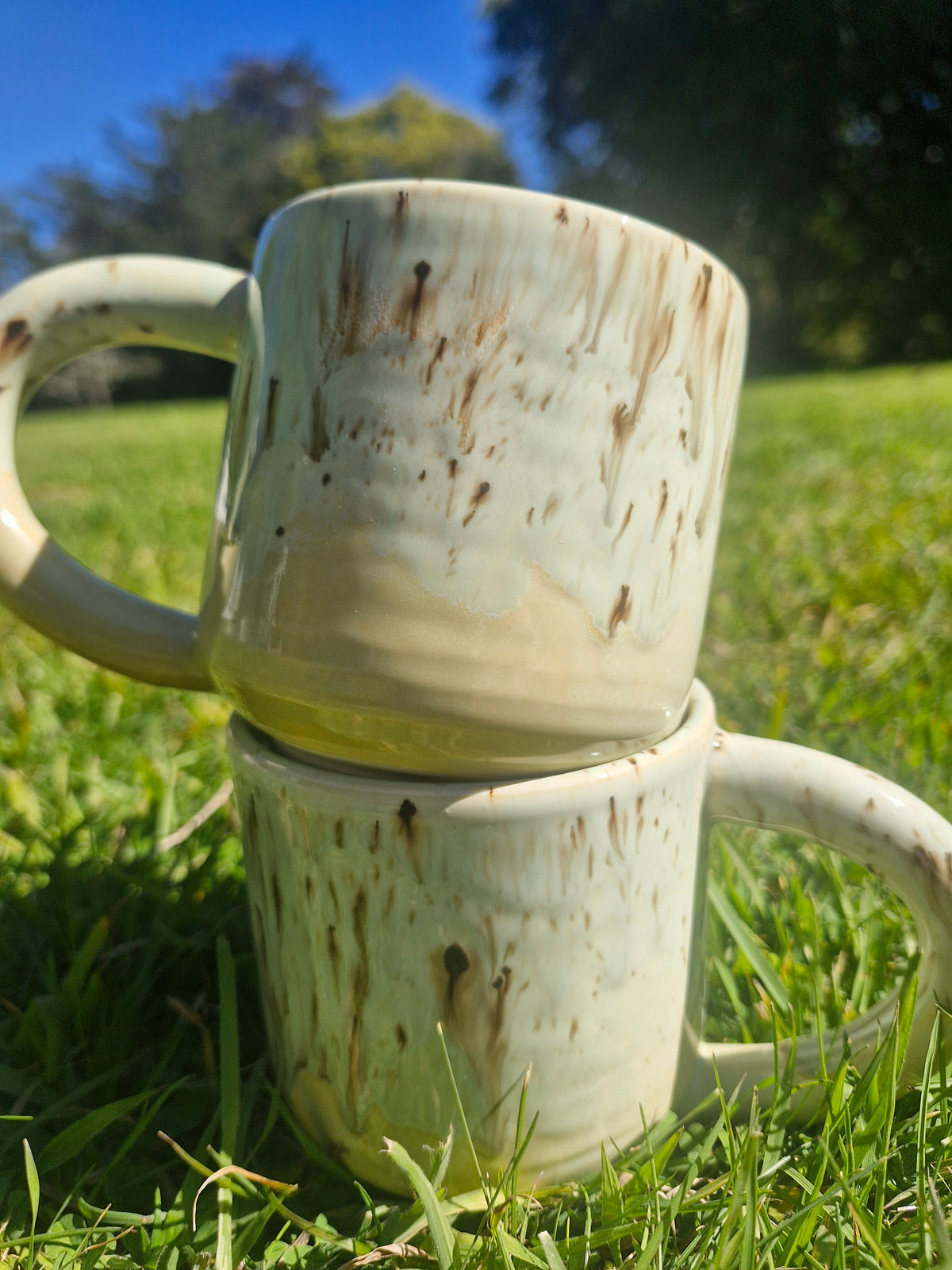 Green Speckled Mug