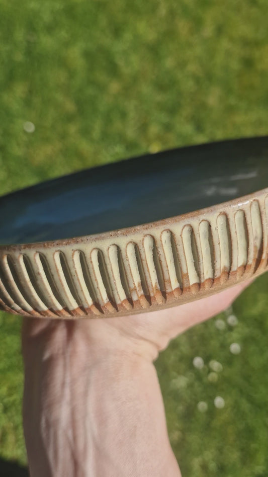 Green Carved Blate